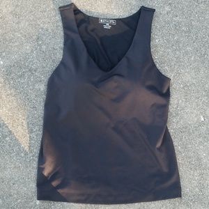 Athleta Black Tank With Built-In Bra, Size 34 B